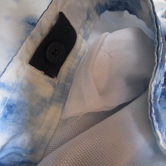 POLO RALPH LAUREN BOYS NAVY BLUE WHITE TIE DYE SWIM SHORTS BIG PONY SZ 7 EUC - Picture 15 of 15